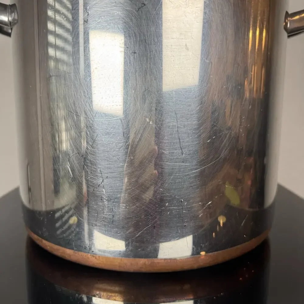 VTG Revere Ware 1801 Copper Bottom 12 Qt Quart StockPot w/ Lid Clinton Illinois